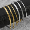 2/3/4/5MM Stainless Steel Bracelet For Women Men Gold Color Snake Chain Bangle With Extended Chain Party Jewelry Gift - Image 1