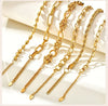 Chunky Stainless Steel Link Chain Bracelet in Gold-Tone - Image 29