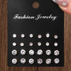 12 Pairs Of, Simple, Shiny, And Caring Zirconia Decorative Earrings Are Suitable For Gifts To Parties,And Couples - Image 11