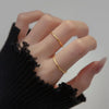 Silver Line Round Adjustable Ring For Women Classic Jewelry Minimalist Accessories Gift - Image 4