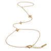 Stainless Steel Layered Pearl Flower Zirconia Back of Hand Chain Finger Bracelet Jewelry - Image 12
