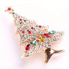 Women Men Christmas Tree Crystal Brooch Badges Elegant Lady Festival Yearl Gift Pin - Image 5