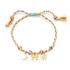 Colorful Cord Bracelet with Fish and Flower Charms - Image 8