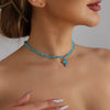 Triangle Crystal Cross Pendant Women's Necklace Unique Personality Versatile Clavicle Chain Jewelry Gift - Image 5