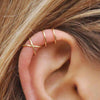 Rhinestone Decor Ear Cuff earring for Woman Ear Summer Christmas Jewelry Gift - Image 4