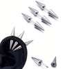 Three-Piece Stainless Steel Spike Piercing Stud Set - Image 15