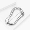Neutral Style Irregular Ring Brooches For Unisex Smoorh Stainless Steel Alloy Pins Jewelry Accessory Suit Party Gift - Image 3