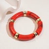 Multi-style Leopard Print Bamboo Tube Acrylic Stretchy Bracelets for Women Men Retro Resin Beaded Bangles Stack Jewelry Gift K1 - Image 33