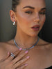 Casual Style Gold Color Layered Stainless Steel Cuban Link Heart Chain For Women Necklace Girlfriend - Image 2