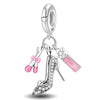 Lastfire Silver Alpaca Rainbow Global Travel Plan Charms Bracelet Bangle Making Gift Jewelry - Image 41