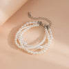 Wide Imitation Pearl Beaded Cuff Bracelet in Multiple Styles - Image 16