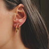 3Pairs Stainless Steel Round Rings Huggies Earrings Set for Women Men Stackable Gold Plated Tiny Ear Cartilage Hoops - Image 5