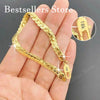 Silver, Gold, 5mm Embossed Bracelet for Men and Women, Charming, Wedding Gifts and Jewelry - Image 1