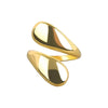 Chunky Adjustable Water Droplet Rings Handmade High Polished Thumb Band Statement Ring for Women Girl Opening Ring - Image 6