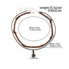 Vintage Wooden Beads Multilayer Necklace Men Brown Stone Pendant Amulet Punk Sweater Chain Accessories Jewelry Male Gift - Image 5