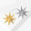 Classic Glossy Eight-pointed Star Brooches for Women Unisex Cross Star Pins Office Party Friend Gifts Jewelry Accessories - Image 4