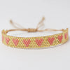 Adjustable Multicolor Heart Bead Bracelet with Woven Pattern - Image 24