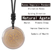 Crystal Mysterious Viking Compass Symbol Pendant Guardian Style Men's and Women's Jewelry Necklaces - Image 7