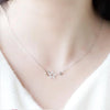 Silver Star Necklace Shiny Zircon Pentagram Clavicle Chain Small Pendant Female Wedding Jewelry Gift - Image 6