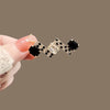 White and Black Crystal Brooches for Women Geometric CZ Zircon Rhinestone Lapel Pins Corsage Clothing Accessories - Image 1