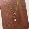 Double-Layer Chain Necklace with Geometric Pendant Options - Image 23