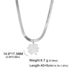 Four Leaf Clover Women Necklace Stainless Steel Gold Color Snake Chain Choker for Women Girls Jewelry - Image 7