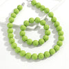 Two-Piece Acrylic Bead Necklace and Bracelet Set with Geometric Shapes - Image 32