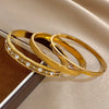 Inlaid Zircon Cuff Bracelet Bangle Gold Plated Women's Men Geometric Stackable Charms Jewelry Gifts - Image 6