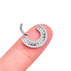 Titanium Ear Helix Cartilage Conch Tragus Piercing Earrings Segment Hoop CZ 16G Fan-Haped Septum Nose Ring Body Jewelry - Image 4