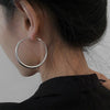 Exaggerated Big Circle Hoop Earrings for Women Statement Jewelry Smooth Circle Earrings Boucles D'oreilles - Image 4