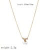 Stainless Steel Zircon Pendants Necklace Anklet Set Elegant Women High-quality Jewelry Gifts - Image 11