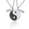 Selling Yin And Yang Stitching Alloy Two Petals Pisces Couple Pendant Necklace Jewelry Accessories Vintage Dendant - Image 7