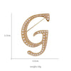English Letters A K D Pearl Brooches Lapel Pins Female Corsage Jewelry Gifts for Women Accessories - Image 9
