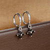 2PCS Zircon Flower Pendant Hoop Earrings for Women Simple Sweet Stainless Steel Earring Piercing Jewelry - Image 18