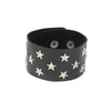 European and American Punk Street Photography Nightclub Pentagram Square Rivet Bracelet Couple PU Leather Bangle - Image 18