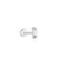 1PC Sparkling Piercing Stud Earrings Silver Shining Circle Earring For Women Ear Bone Earring Jewel - Image 26