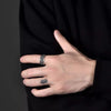 1Pcs Rings Cross Figure Hombres Jewelry Vintage Y2k Anel Punk Gothic Couple Ring Adjustable Nuevo En Anill - Image 6