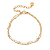 Thin Boho Gold Pvd Plated Stainless Steel Chain Bracelets for Women Charm Lapis Lazuli Turquoise Stone Jewelry Gift - Image 2