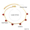 Blue Stone Anklets for Women Bracelet on Leg Stainless Steel Women's Chain Anklets Wedding Party Jewelry - Image 24
