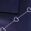 Stonefans Vintage Rhinestone Heart Thigh Chain for Women Sexy Love Leg Chains Crystal Waist Thigh Chain Nightclub Body Jewelry