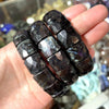 Stone Lapis Lazuli Tiger Eye Agate Morgan Faced Square Elastic Bracelet for Men and Women Charm Jewelry - Image 14