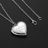 Silver Color Love Heart Photo Frame Pendant Necklace For Women I Love You Flower Pattern Heart Openable Locket Necklace Jewelry - Image 17