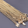 Ten-Piece Stainless Steel Chain Necklace Lot in Gold-Tone with 45 cm Length - Image 18