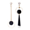 Black Hanging Long Earrings for Women Triangle Square Statement Drop Earrings Boucle Oreille Jewelry - Image 2
