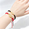 Selling St. Benedict Red Black Rope Braided Bracelet Gold Plated Protection Religious Jewelry for Men Women Party Gift - Image 6