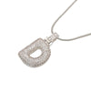 Silver Color Bubble Initial Letters Necklaces 26 Letters Pendants Necklaces for Women Brass CZ Jewelry - Image 12