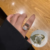 Geometric Open Ring with Contrasting Clear Stone Details - Image 7