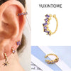 1PC Plated Gold Ear Cuff Earrings For Women C-Shape Crystal Clip On Earrings No Piercing Earrings Jewelry Gifts - Image 37