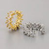 A Girl 1Pcs Horse Eye Zircon Earcuff Clips On Earring for Women Girls No Fake Piercing Cartilage Earrings Ear Ring Without Hole - Image 2