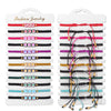 12Pcs/Set Colorful Stone Bracelets Adjustable Rope Braided Bracelet Handmade Bohemia Bracelets with Cards - Image 7
